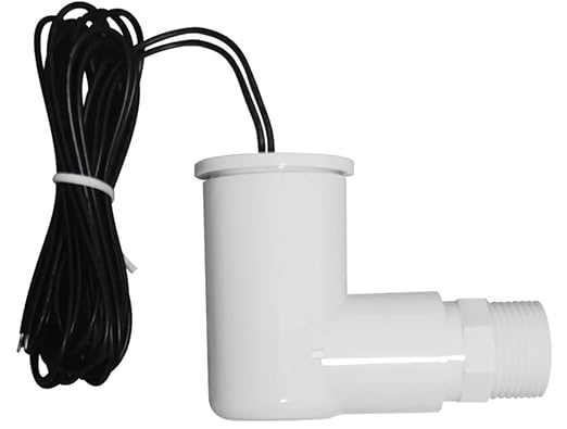 Generic SS2 Float Switch 3/4 inch L Shape This Water Float Switch is a Versatile and Reliable Device That can be Used in Various HVAC Applications and Around The House for DIY. ECWB (4 Pack), White