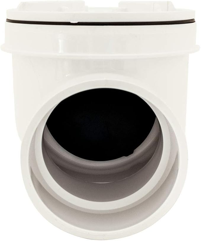 Canplas 73009 Backwater Valve with 4-Inch PVC, White