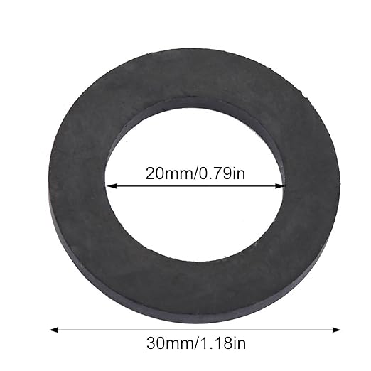 12PCS Washer Ring Shower, Faucet Washers Replacement for Sealing Rubber Washer, Black (1 Inch)