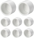 1Pcs 1 1/4" PVC External End Cap Fitting, SCH40 Furniture Grade PVC Pipe Plug Adapter, Pipe Cover Fittings for DIY Project, Irrigation System, Plumbing Framework, Garden Structures