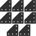 8pcs Aluminum Brackets for Series Aluminum Extrusion Profiles Joint Plates for Industrial Framing DIY Printer and CNC Router Angle Connectors