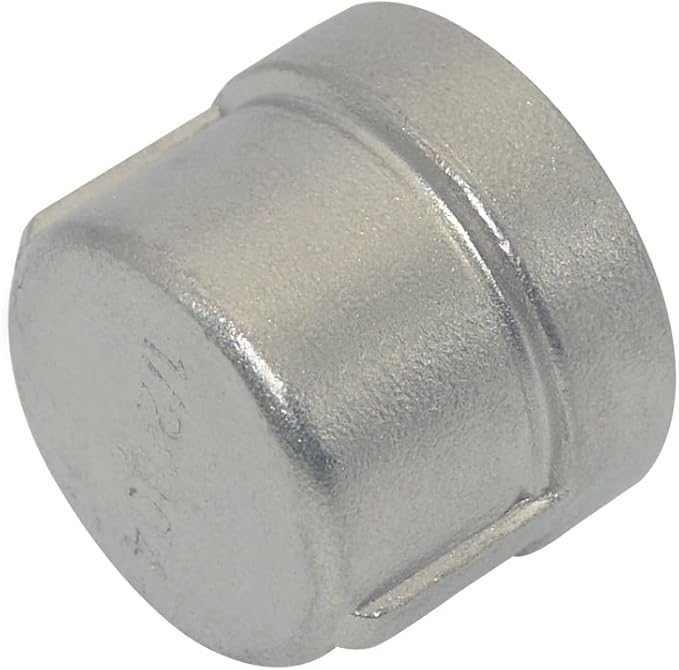 1/2" 0.5" Cap,NPT Female Threaded Cast Pipe Fitting,Stainless Steel 304