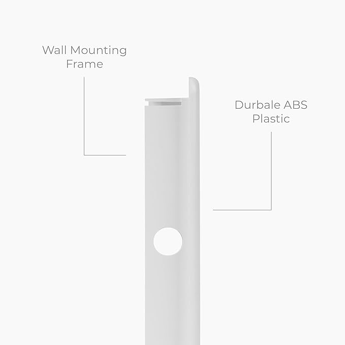 6 x 8 Inch White Rectangular ABS Plastic Plumbing Access Panel - Indoor Wall Access Door for HVAC, Wall, Ceiling, and Drywall with Panel - Opening Box Door Cover - Easy to Install
