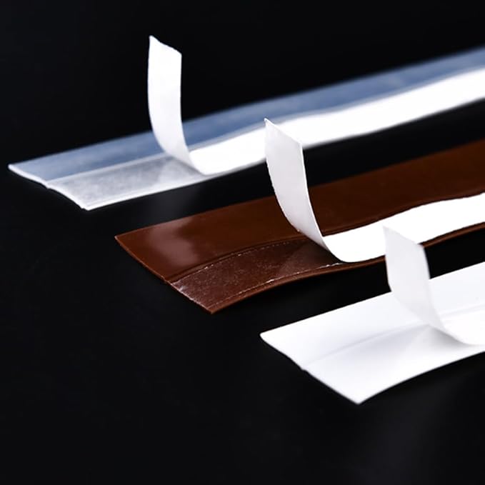 Weather Stripping Door Seal Strip, Door Weather Stripping Seal Strip Sealing Tape for Doors Windows Shower (25mm, Transparent)
