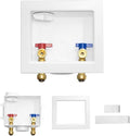 50-PACK GUOFIS Washing Machine Outlet Box, PEX Laundry Washer Box with Central and Side Drain Design(1/2"Push-fit Connection Inlet X 3/4"MHT Outlet)(WM005-50Pack)