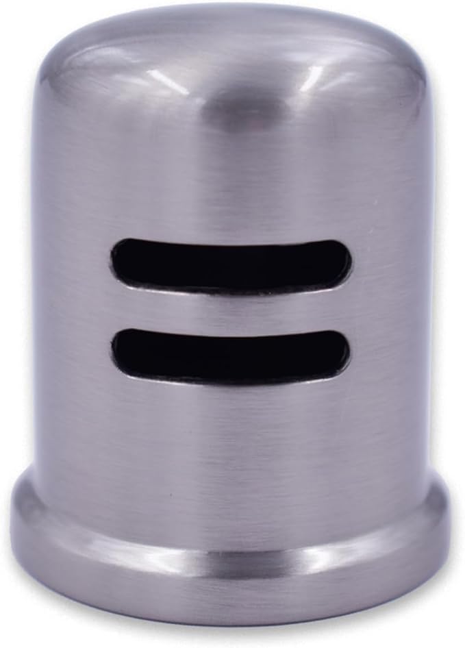 1-5/8" cap diameter 2-1/4 Dishwasher Solid Brass Air Gap Cap Only, Replacement for air gap dishwasher Air Gap Cover Fits Most Air Gap Bodies (Silver)