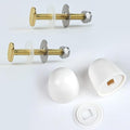 Toilet Floor Bolts and caps Closet, Toilet Bowl to Floor Bolts Kits with washers and Cover Cap Decorative