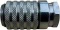 PD222 Series PK Style Steel Test Port and Diagnostic Equipment Quick Coupler with Female Pipe Thread, 1/8" Body Size, 1/8"-27 NPTF Thread Size, 1.67" Length