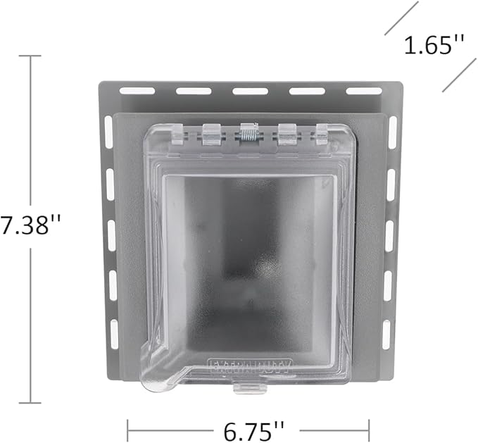 TayMac MR420CG 1-Gang Recessed Enclosure Extra Duty, 6-in-1 Nonmetallic Weatherproof in-Use Cover, Horizontal/Vertical, Gray (Pack of 4)