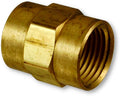 3/4" NPTF x 3/4" NPTF Female Brass Coupling/Coupler Pipe Thread Union/Joiner Fitting | 33300-12-12