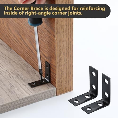 HOME MASTER HARDWARE 1-1/2" L Brackets, 40 Pack Metal Corner Braces