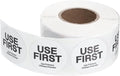 PATIKIL 500 Pcs USE First Stickers, 2 inch Round Use First Stickers Food Service Circle Inventory Control Adhesive Labels for Food Service Kitchen Restaurants Retail Storage Date, White