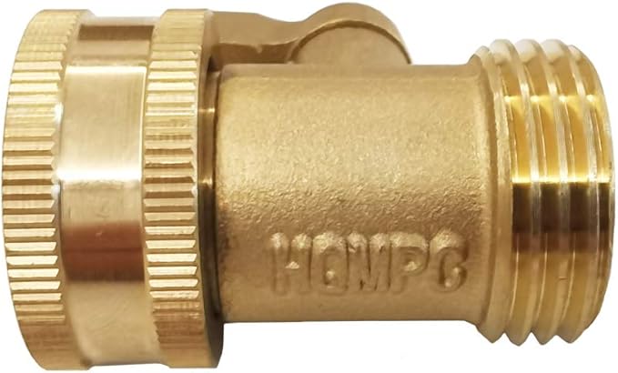 HQMPC Garden Hose Shut Off Valve 3/4" GHT Heavy Duty Hose On Off Valve Ball Valve 2 Pack With 4Pcs Washers