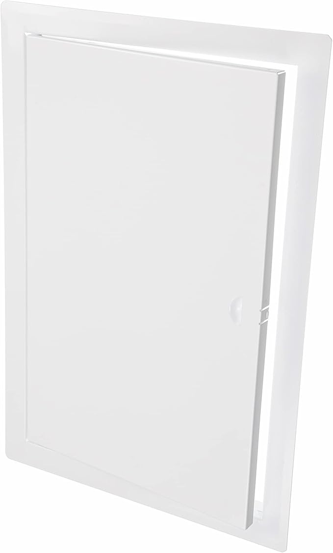 10" x 16" White Metal Access Panel. Service Shaft Door Panel. Plumbing, Electricity, Heating, Alarm Wall Access Panel for Drywall. Bathroom Services Access Hole Cover.