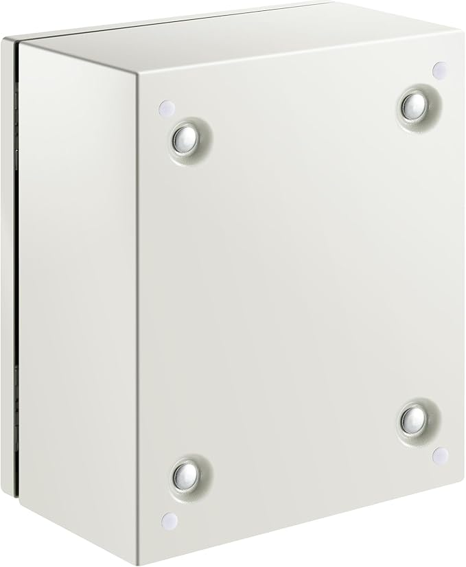 VEVOR NEMA Steel Enclosure, 12 x 10 x 6'' NEMA 4X Steel Electrical Box, IP66 Waterproof & Dustproof, Outdoor/Indoor Electrical Junction Box, with Mounting Plate