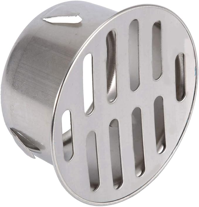 Floor Drain Cover, Stainless Steel Round Anti Blocking Round Grate Cover, Balcony Snap-in Drain Drain Strainers for Bathroom, Kitchen, Washroom, Patios(75 Flat Mouth)