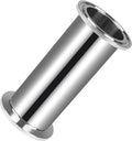 Tri Clamp Tube 1.5 Inch Tube OD Sanitary Spool Tube Length 4 Inch Clamp End OD 50.5mm 304 Stainless Steel Seamless Round Tubing