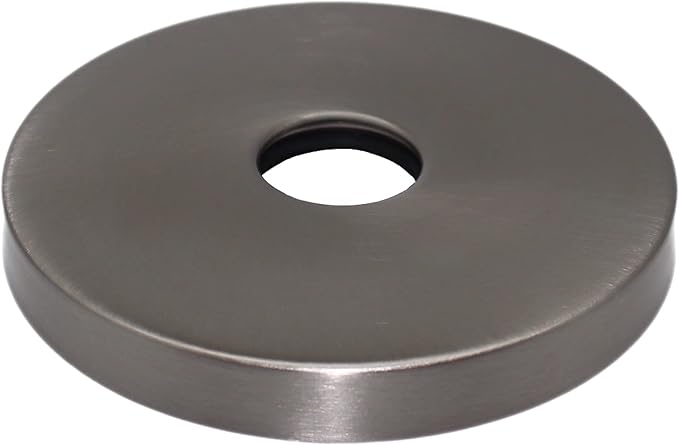 Corla Modern 3.5” Escutcheon Plate Extra Large | Shower Arm Flange Universal Replacement Cover Round 3 1/2 Inch (Brushed Nickel)