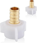 30-Pack HeSun PEX Fittings, 3/4" Pex x 3/4" Female NPT Swivel Adapter, Brass Crimp Fitting for ASTM F1807(PEX1807203-30)