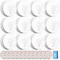 SITERWELL12 Pack Smoke Detector, 10 Year Product Life Fire Alarm