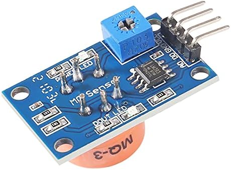 ACEIRMC 5pcs MQ-3 MQ3 Alcohol Sensor Module Breath Gas Detector Ethanol Detection Module for Arduino Raspberry Pi ESP8266 MQ3 5V DC (MQ-3)