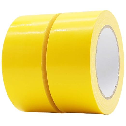 ROSEUP 2 Pack Duct Tape Heavy Duty,7.5 Mil Thickness,2 Inches x 30 Yards,Flexible,No Residue,Waterproof and Tear by Hand,Multi-Use for Indoor & Outdoor, Yellow