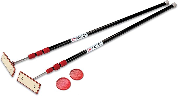 ZipWall ZP2 ZipPole 10 foot Spring Loaded Dust Barrier Poles (Pack of 2)