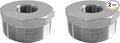 Stainless Steel 2" Male NPT to 1-1/4" Female NPT Reducer Hex Bushing Pipe Fitting Adapter (pack of 2)