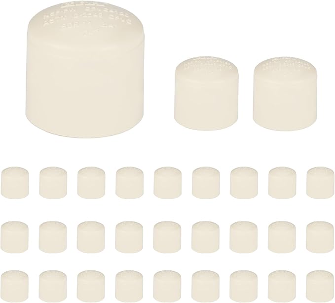 (30 Pack) EFIELD 3/4-inch CPVC Pipe Fittings, End Cap (Socket),(CPVC041-20-30PCS)