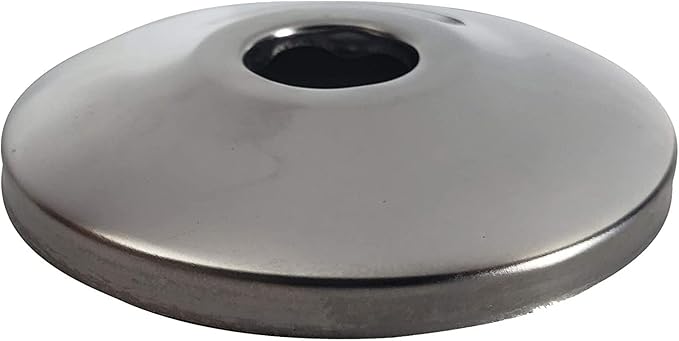 1/2" Chrome Plated Steel Escutcheon Flange Cover with Sure Grip for 1/2" Copper, PEX, and CPVC pipe wall covers (20)