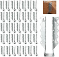 75 Pcs 2x8 Joist Hangers, Galvanized Hurricane Ties Brackets