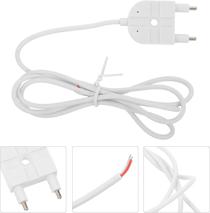 Water Leak Sensor Probe with 1M Stainless Steel Electrode Reusable Water Detection Probe for Home Leak Alarm Parts for Kitchen Bathroom Basement