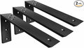 Countertop Support Brackets 3 Pack L Bracket Countertop Brackets 12" x 6" x 2.5" Heavy Duty 3/8" Thick Shelf Brackets Metal Corbels L Shape Bracket for Wood Shelf/Quartz/Granite/Concret Countertops