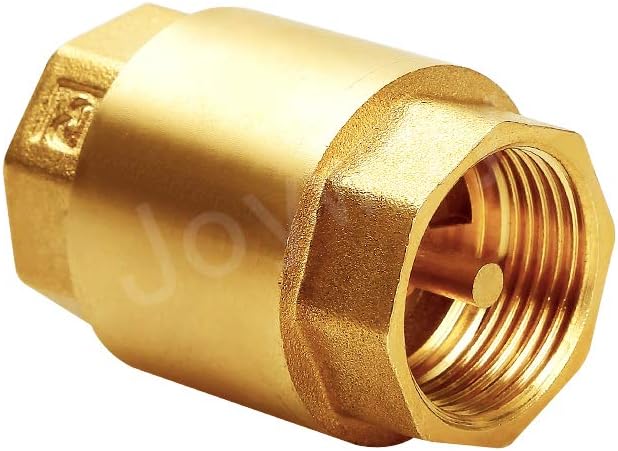 Joywayus Brass Check Valve 3/4" NPT Female Thread One Way Backflow Preventer Check Valves (Pack of 2)