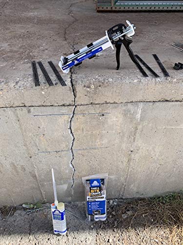 StitchDog DIY Concrete Crack Repair Kit 4020 for Vertical and Overhead Crack Repair, Epoxy and Carbon Fiber