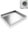 Washing Machine Pan-27" x 25" x 2.5" Heavy Duty 304 Stainless Steel Washing Machine Tray, Washer Pan, Washing Drain Pan, Protecting The Floor, Wood Deck, No Hole
