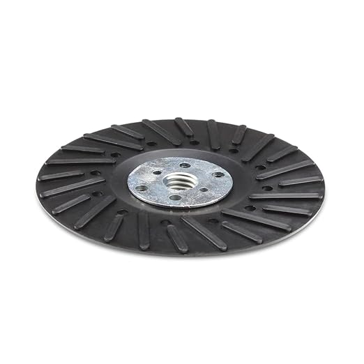 BHA Angle Grinder Ribbed Backing Pad for Resin Fiber Disc, 5" x 5/8"-11
