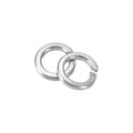 uxcell 120 Pcs M4 Split Lock Washers, 304 Stainless Steel Spring Lock Washer 4mm ID 6.4mm OD 1.2mm Thick for Screws Bolts Fasteners