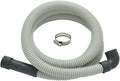 Dishwasher Drain Hose with ID 0.94 inch Elbow, 6 FT Flexible Dishwasher Discharge Hose with Clamps, Trim to Fit 5/8 Inch, 7/8 Inch, or 1 Inch OD Outlets