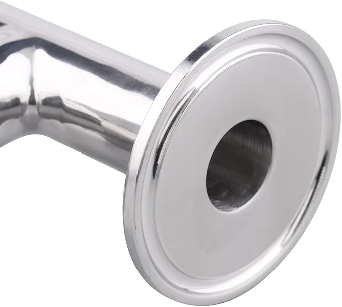 DERNORD Clamp Tee 3 Way Stainless Steel 304 with 3 Silicone Gaskets Fits 1.5" Tri Clamp, 19mm Pipe OD Sanitary Fittings(3/4 inch)