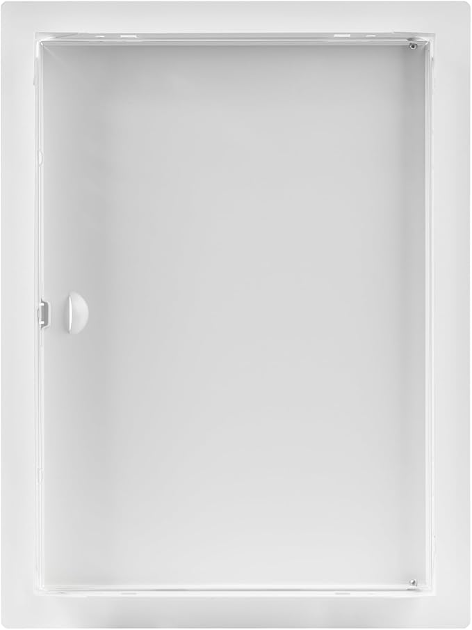 10 x 14 Inch White Rectangular Metal Plumbing Access Panel - Indoor Wall Access Door for HVAC, Wall, Ceiling, and Drywall with Panel - Opening Box Door Cover - Easy to Install