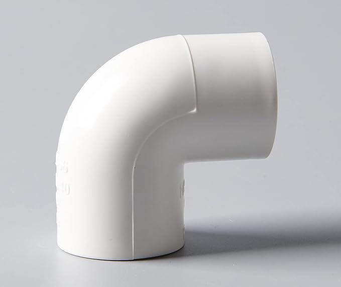 Rainbow Dream 2 Inch 90 Degree PVC Pipe Elbow - 3 Pack, White