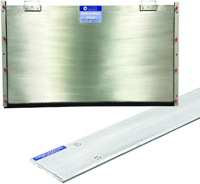 2 in 1 Bundle - Inside Mount Door Flood Barrier Shield (5027MA) + Door Flood Barrier Threshold (319MA), Size:(36'' x 40'')
