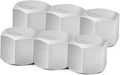 ChillWaves 304 Stainless Steel Pipe Fitting, Hex End Cap Pipe Fitting，3/8" NPT Female，Thread Adapter(6-PACK)