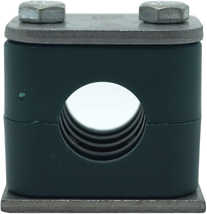 14MM STAUFF Standard Series Clamp, Polypropylene with Galvannized Steel Plated Hardware, Weld Mounting & Metric Hex Bolts