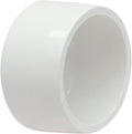 1 Pack 4 Inch PVC Cap, SCH40 PVC Pipe End Cap Fitting Furniture Grade PVC Pipe End Cap Plug Adapter, White PVC Pipe Plug Socket Fittings for Build PVC Furniture DIY Garden Shelf