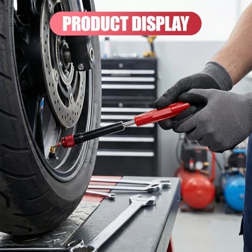 Craedli EVAP Service Port Adapter Kit with Valve Removal Tool, Automotive EVAP Smoke Machine Leak Tester Connector Set for Vehicle System Diagnostics (Red)