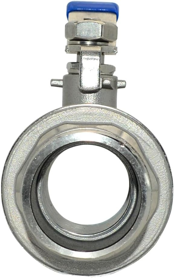 1Pcs 1-1/4'' Ball Valve, Heavy Duty Male NPT (MNPT) X Male NPT (MNPT) Thread with Long Handle Switch, Stainless Steel NPT Full Port Forged 1" Ball Valve for Water Oil and Gas, 1000 WOG