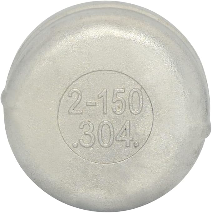 2" Cap,NPT Female Threaded Cast Pipe Fitting,Stainless Steel 304
