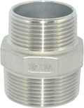 1-1/2" x 1-1/4" Male Threaded Reducing Nipple Fitting/Adapter,Stainless Steel SS304 NPT Pipe Hex Reducer